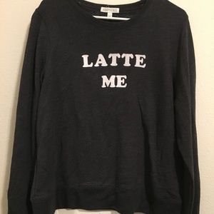 Aeropostale 'Latte Me' Crew Sweatshirt
